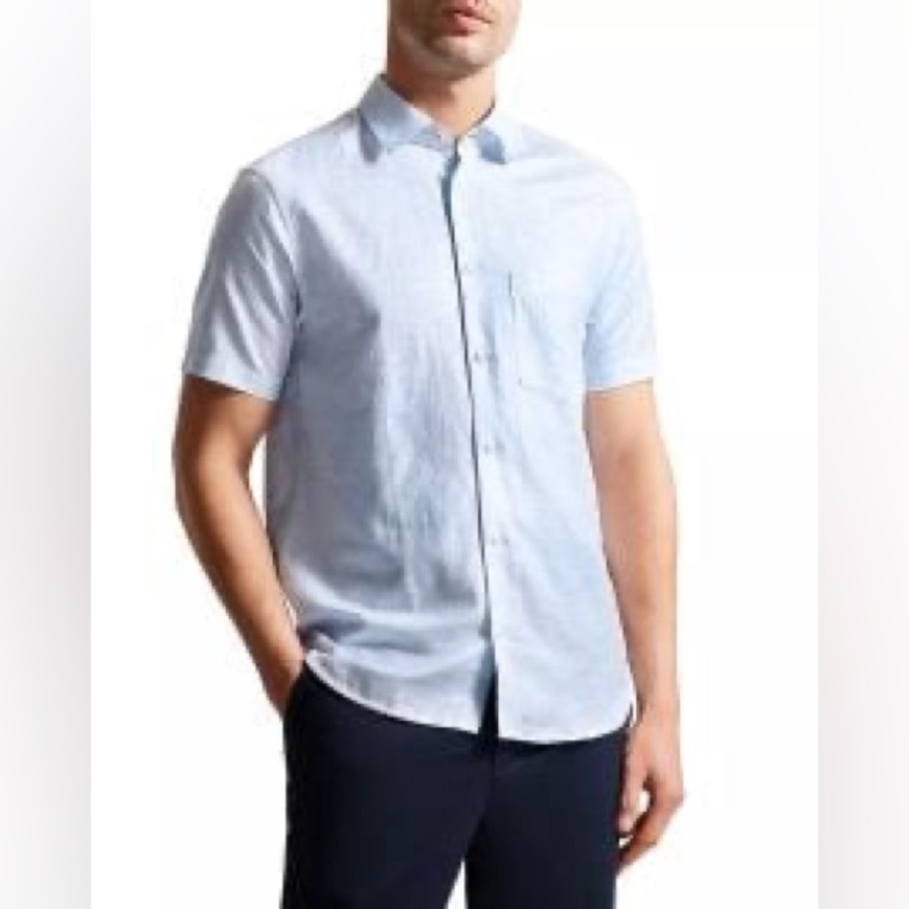 TED BAKER LONDON 
OXFORD SHIRT IN BLUE